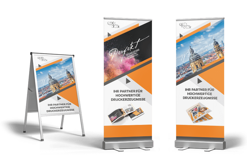 RollUp-Displays von GRAFIK + DRUCK
